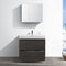 Fresca Valencia 36" Gray Oak Free Standing Modern Bathroom Vanity with Medicine Cabinet FVN8436GO