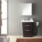 Fresca Milano 26" Chestnut Modern Bathroom Vanity with Medicine Cabinet FVN8525CN