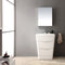 Fresca Milano 26" Glossy White Modern Bathroom Vanity with Medicine Cabinet FVN8525WH