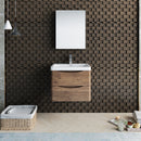 Fresca Tuscany 24" Rosewood Wall Hung Modern Bathroom Vanity with Medicine Cabinet FVN9024RW