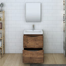 Fresca Tuscany 24" Rosewood Free Standing Modern Bathroom Vanity with Medicine Cabinet FVN9124RW