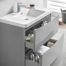 Fresca Tuscany 36" Glossy Gray Free Standing Modern Bathroom Vanity with Medicine Cabinet FVN9136GRG