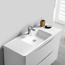 Fresca Tuscany 40" Glossy White Free Standing Modern Bathroom Vanity with Medicine Cabinet FVN9140WH