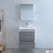 Fresca Catania 24" Glossy Ash Gray Wall Hung Modern Bathroom Vanity with Medicine Cabinet FVN9224HA