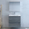 Fresca Catania 30" Ocean Gray Wall Hung Modern Bathroom Vanity with Medicine Cabinet FVN9230OG