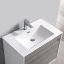 Fresca Catania 36" Glossy Ash Gray Wall Hung Modern Bathroom Vanity with Medicine Cabinet FVN9236HA