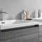 Fresca Lazzaro 72" Glossy Ash Gray Free Standing Double Sink Modern Bathroom Vanity with Medicine Cabinet FVN93-301230HA-D