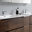 Fresca Lazzaro 72" Rosewood Free Standing Double Sink Modern Bathroom Vanity with Medicine Cabinet FVN93-301230RW-D