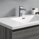 Fresca Lazzaro 60" Glossy Ash Gray Free Standing Double Sink Modern Bathroom Vanity with Medicine Cabinet FVN93-3030HA-D