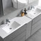 Fresca Lazzaro 84" Gray Free Standing Double Sink Modern Bathroom Vanity with Medicine Cabinet FVN93-361236GR-D