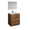 Fresca Lazzaro 30" Rosewood Free Standing Modern Bathroom Vanity w/ Medicine Cabinet FVN9330RW