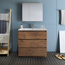 Fresca Lazzaro 36" Rosewood Free Standing Modern Bathroom Vanity with Medicine Cabinet FVN9336RW