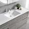 Fresca Lazzaro 60" Glossy Ash Gray Free Standing Single Sink Modern Bathroom Vanity with Medicine Cabinet FVN9360HA-S