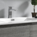 Fresca Lazzaro 60" Glossy Ash Gray Free Standing Single Sink Modern Bathroom Vanity with Medicine Cabinet FVN9360HA-S