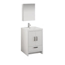 Fresca Imperia 24" Glossy White Free Standing Modern Bathroom Vanity w/ Medicine Cabinet FVN9424WH