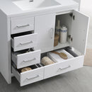 Fresca Imperia 36" Glossy White Free Standing Modern Bathroom Vanity with Medicine Cabinet- Left Version FVN9436WH-L