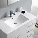 Fresca Imperia 36" Glossy White Free Standing Modern Bathroom Vanity with Medicine Cabinet - Right Version FVN9436WH-R