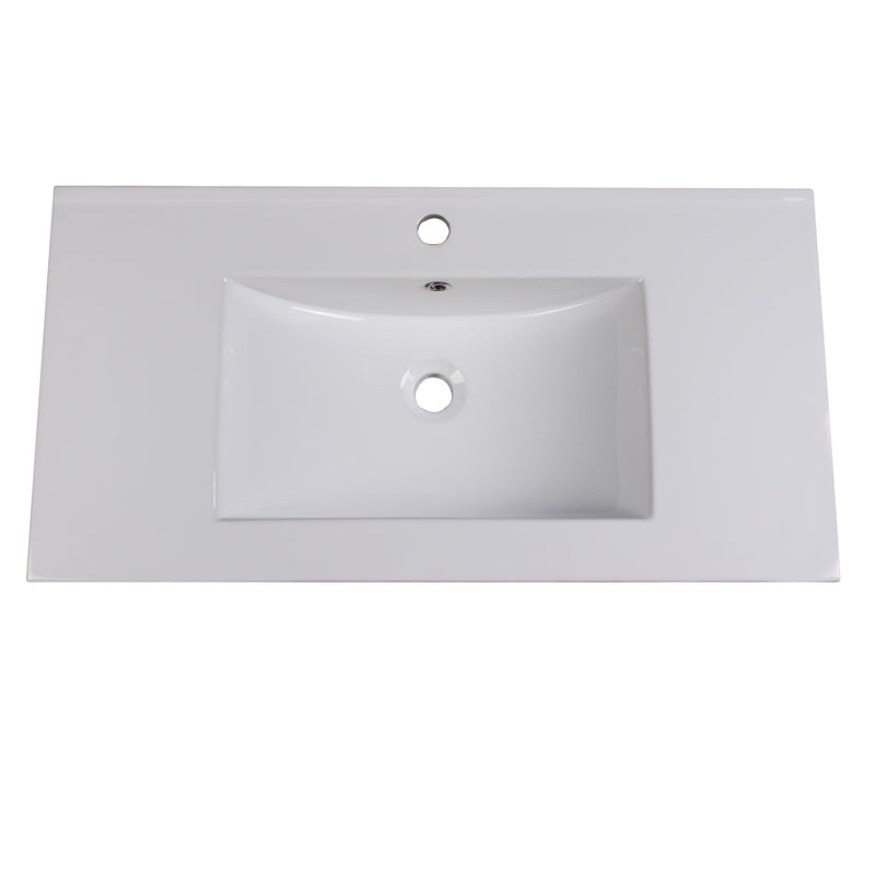 Fresca Torino 36" White Integrated Sink / Countertop FVS6236WH