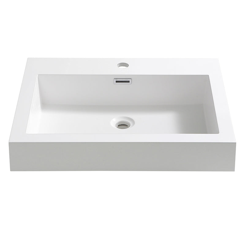 Fresca Nano 24" White Integrated Sink / Countertop FVS8006WH