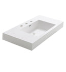 Fresca Mezzo 40" White Integrated Sink with Countertop FVS8010WH