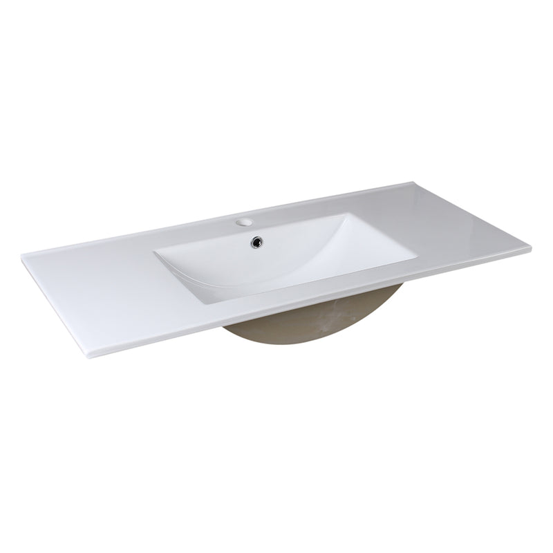 Fresca Allier 40" White Integrated Sink with Countertop FVS8140WH