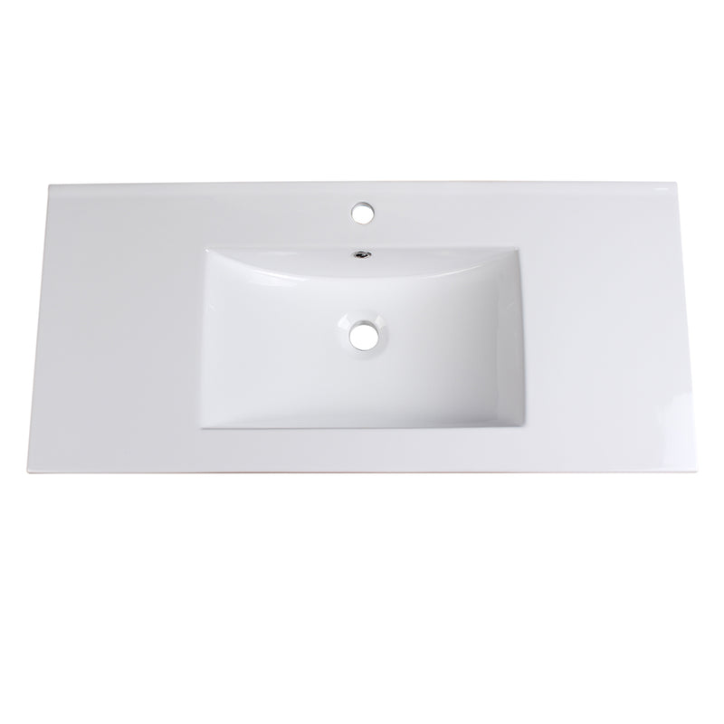 Fresca Allier 40" White Integrated Sink / Countertop FVS8140WH