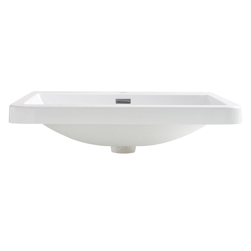 Fresca Milano 26" White Integrated Sink with Countertop FVS8525WH