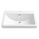 Fresca Milano 26" White Integrated Sink / Countertop FVS8525WH