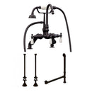 Cambridge Plumbing Complete Package For Deck Mount Clawfoot Tub BRZ Finish