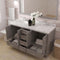 Modern Fittings Caroline Avenue 60" Double Bath Vanity with Cultured Marble Quartz Top and Round Sinks