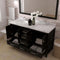 Modern Fittings Caroline Avenue 60" Double Bath Vanity with Cultured Marble Quartz Top and Round Sinks