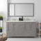 Modern Fittings Caroline Avenue 60" Double Bath Vanity with Quartz Top and Round Sinks