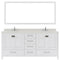 Modern Fittings Caroline Avenue 72" Double Bath Vanity with Quartz Top and Round Sinks Faucets