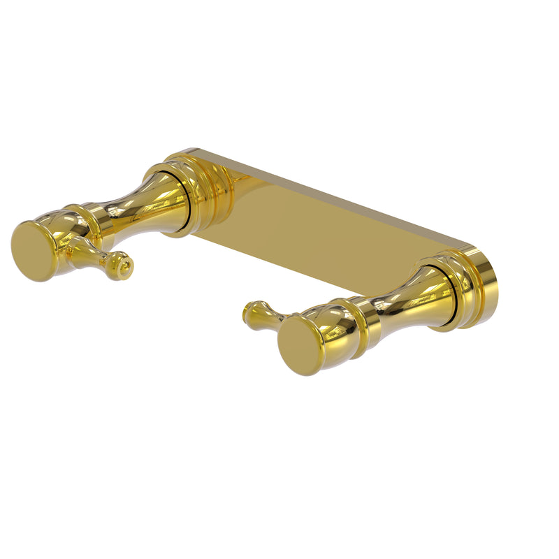 Allied Brass Traditional Style Rollerless Toilet Tissue Holder GI-24R-PB