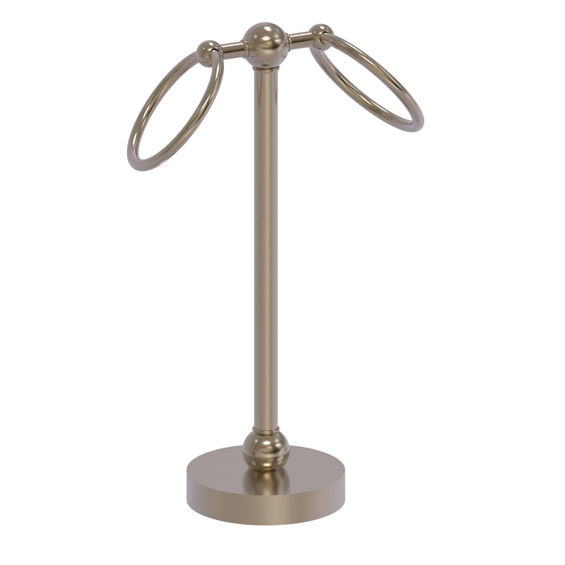 Allied Brass Vanity Top 2 Ring Guest Towel Holder GL-53-PEW
