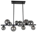 Dainolite 10 Light Halogen Horiz Pendant Mb W/ Smoked Glass GLA-3110HP-MB