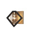 Dainolite 1 Light Halgn Wall Sconce Mb & Vb W/ Champagne Glass GLA-91W-MB-VB
