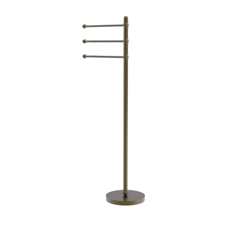 Allied Brass 49 Inch Towel Stand with 3 Pivoting Arms GLT-3-ABR