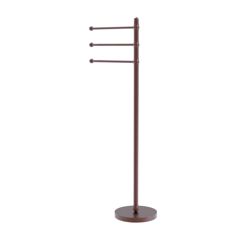 Allied Brass 49 Inch Towel Stand with 3 Pivoting Arms GLT-3-CA