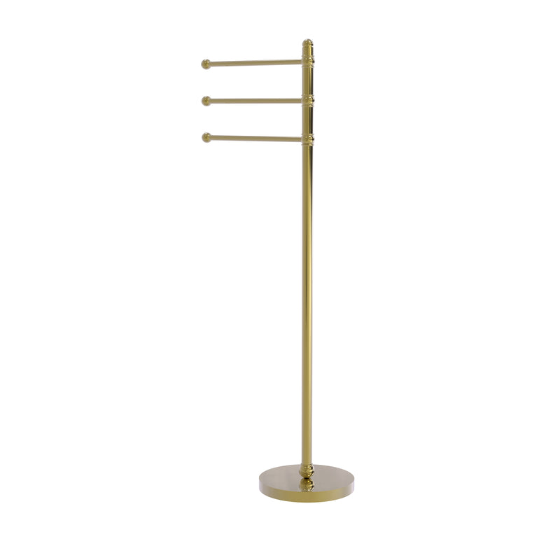 Allied Brass 49 Inch Towel Stand with 3 Pivoting Arms GLT-3-UNL