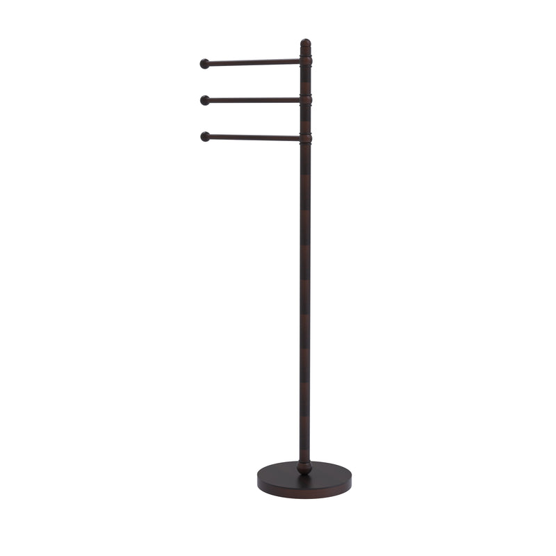 Allied Brass 49 Inch Towel Stand with 3 Pivoting Arms GLT-3-VB