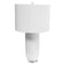 Dainolite 1 Light Incandescent Table Lamp Wh W/ Wh Shade GOL-301T-WH