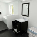 Modern Fittings Caroline Avenue 24" Single Bath Vanity with Calacatta Quartz Top and Round Sink