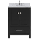 Modern Fittings Caroline Avenue 24" Single Bath Vanity with Calacatta Quartz Top and Round Sink