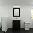 Modern Fittings Caroline Avenue 24" Single Bath Vanity with Calacatta Quartz Top and Square Sink Faucet 