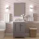 Modern Fittings Caroline Avenue 24" Single Bath Vanity with Cultured Marble Quartz Top and Round Sink