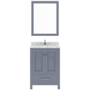 Modern Fittings Caroline Avenue 24" Single Bath Vanity with Cultured Marble Quartz Top and Square Sink