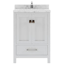 Modern Fittings Caroline Avenue 24" Single Bath Vanity with Cultured Marble Quartz Top and Square Sink