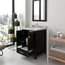 Modern Fittings Caroline Avenue 24" Single Bath Vanity with Quartz Top and Round Sink Faucet