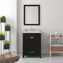 Modern Fittings Caroline Avenue 24" Single Bath Vanity with Quartz Top and Square Sink